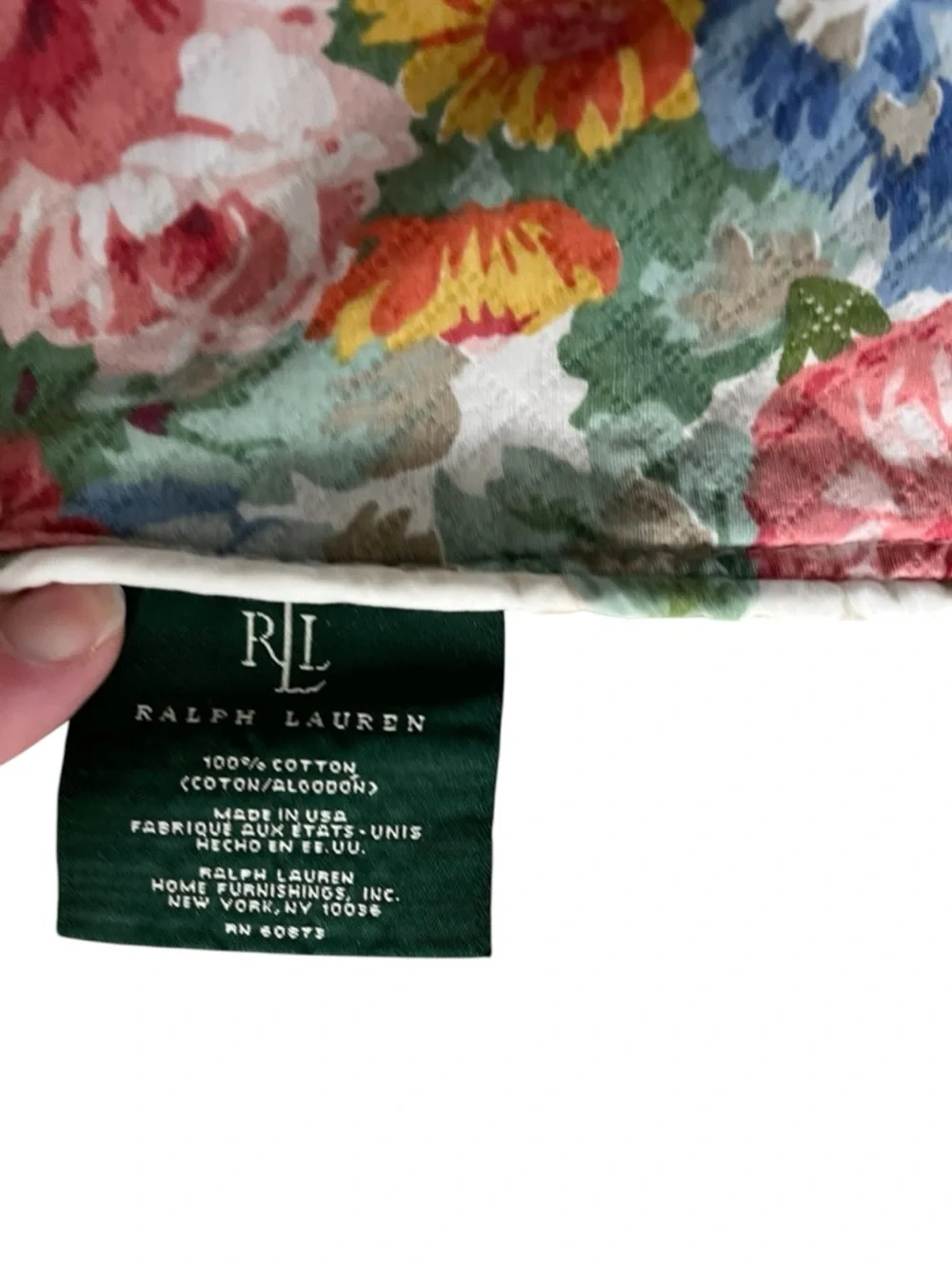 RALPH LAUREN 90s Vintage‎ Southampton Floral Beach House Comforter Made in USA